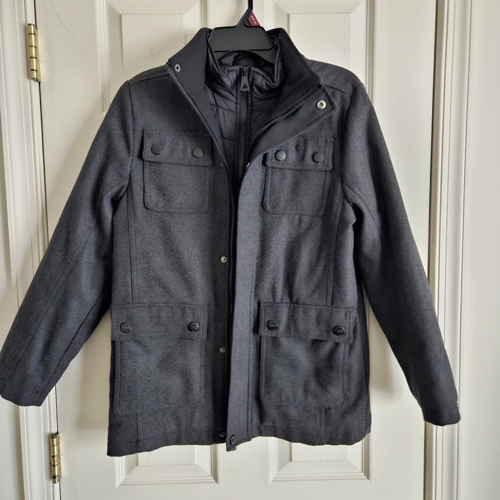 Boys Polyester/Wool Dress Coat